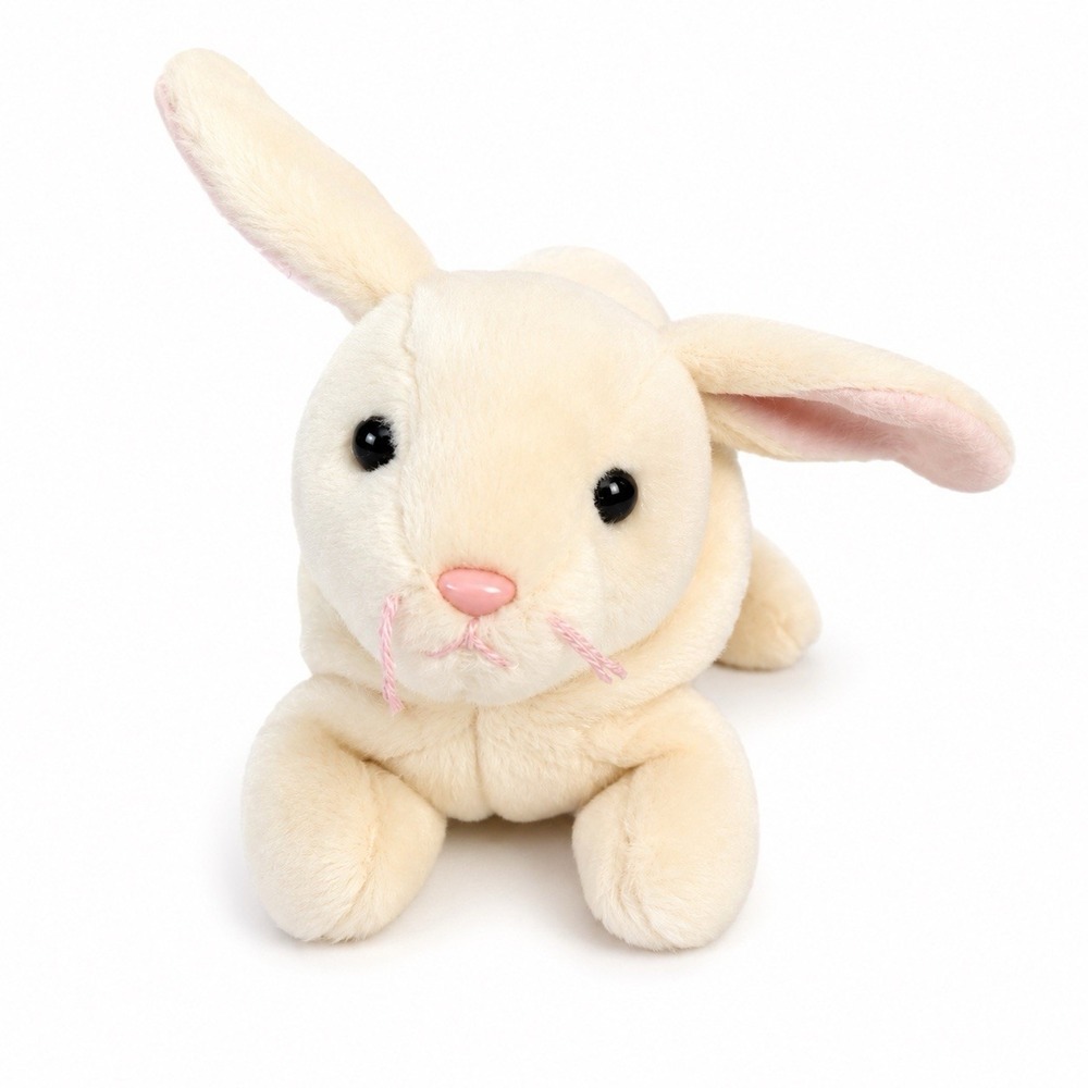 Ty Beanie Babies Nibbler Rabbit Bunny Plush White Vintage Stuffed Animal Toy